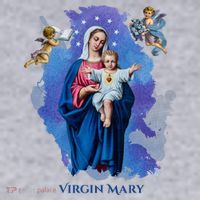 Virgin Mary Angel Religious Gift Art Women's Sweatshirt thumb 2