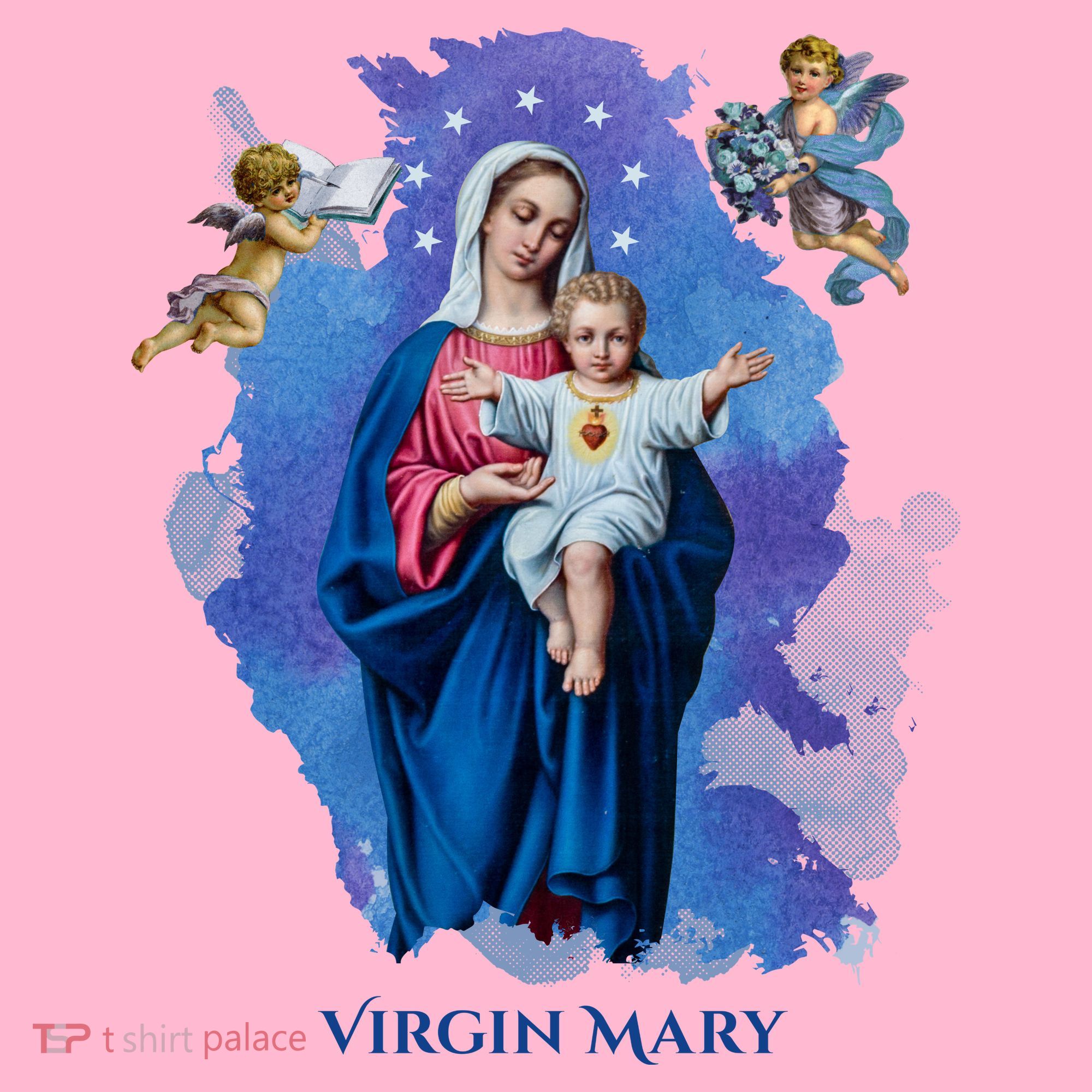 Virgin Mary Angel Religious Gift Art Coaster