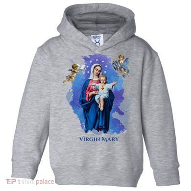 Virgin Mary Angel Religious Gift Art Toddler Hoodie