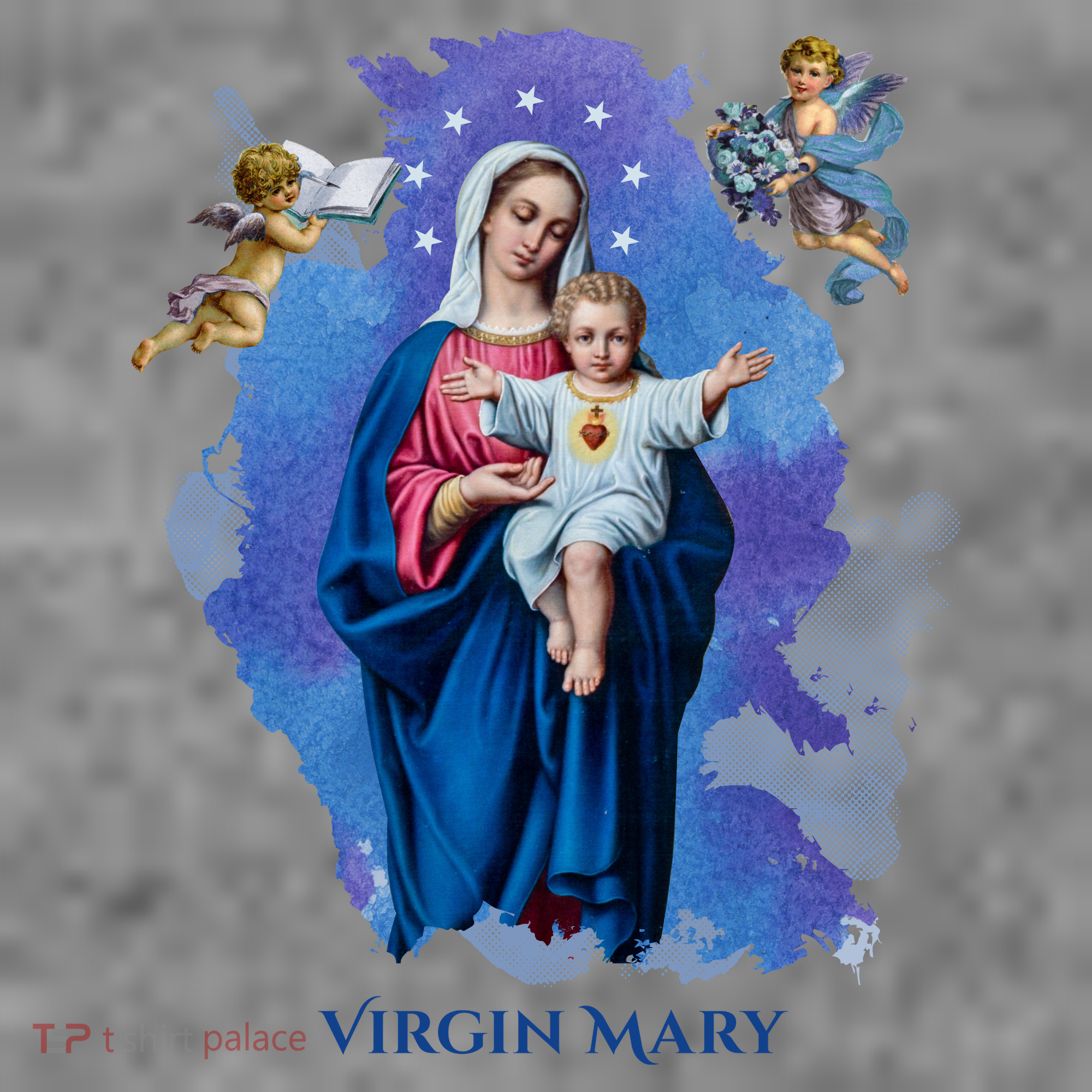Virgin Mary Angel Religious Gift Art Toddler Hoodie