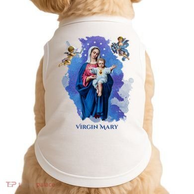 Virgin Mary Angel Religious Gift Art Doggie Tank