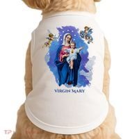 Virgin Mary Angel Religious Gift Art Doggie Tank thumb 0