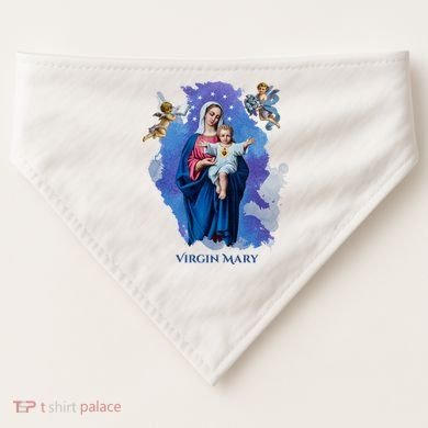 Virgin Mary Angel Religious Gift Art USA-Made Doggie Bandana