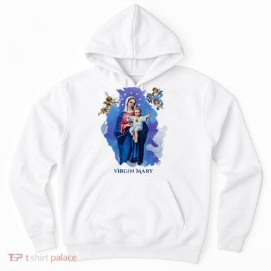 Virgin Mary Angel Religious Gift Art Hoodie