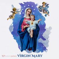 Virgin Mary Angel Religious Gift Art Long Sleeve Shirt thumb 2