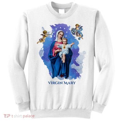 Virgin Mary Angel Religious Gift Art Sweatshirt
