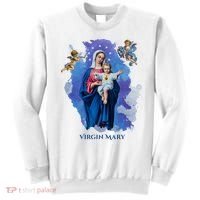 Virgin Mary Angel Religious Gift Art Sweatshirt thumb 0