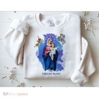 Virgin Mary Angel Religious Gift Art Sweatshirt thumb 2