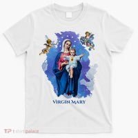 Virgin Mary Angel Religious Gift Art T-Shirt thumb 0
