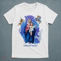 Virgin Mary Angel Religious Gift Art T-Shirt thumb 5