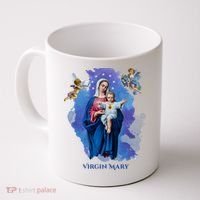 Virgin Mary Angel Religious Gift Art Coffee Mug thumb 0