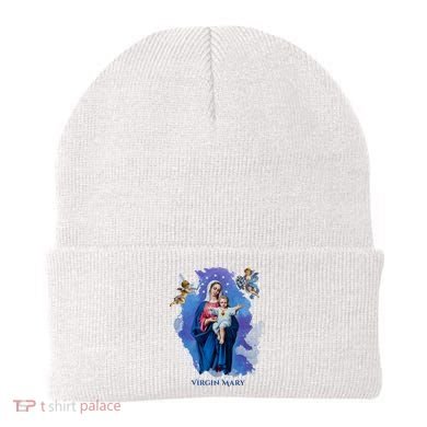 Virgin Mary Angel Religious Gift Art Beanie