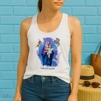 Virgin Mary Angel Religious Gift Art Women's Tank Top thumb 2