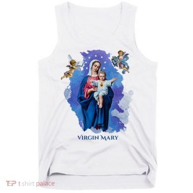 Virgin Mary Angel Religious Gift Art Tank Top