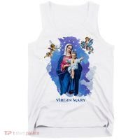 Virgin Mary Angel Religious Gift Art Tank Top thumb 0