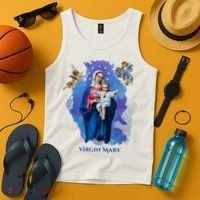 Virgin Mary Angel Religious Gift Art Tank Top thumb 4