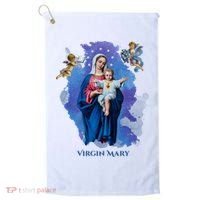 Virgin Mary Angel Religious Gift Art Golf Towel thumb 0
