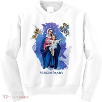 Virgin Mary Angel Religious Gift Art Kids Sweatshirt thumb 0