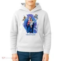 Virgin Mary Angel Religious Gift Art Kids Hoodie thumb 4