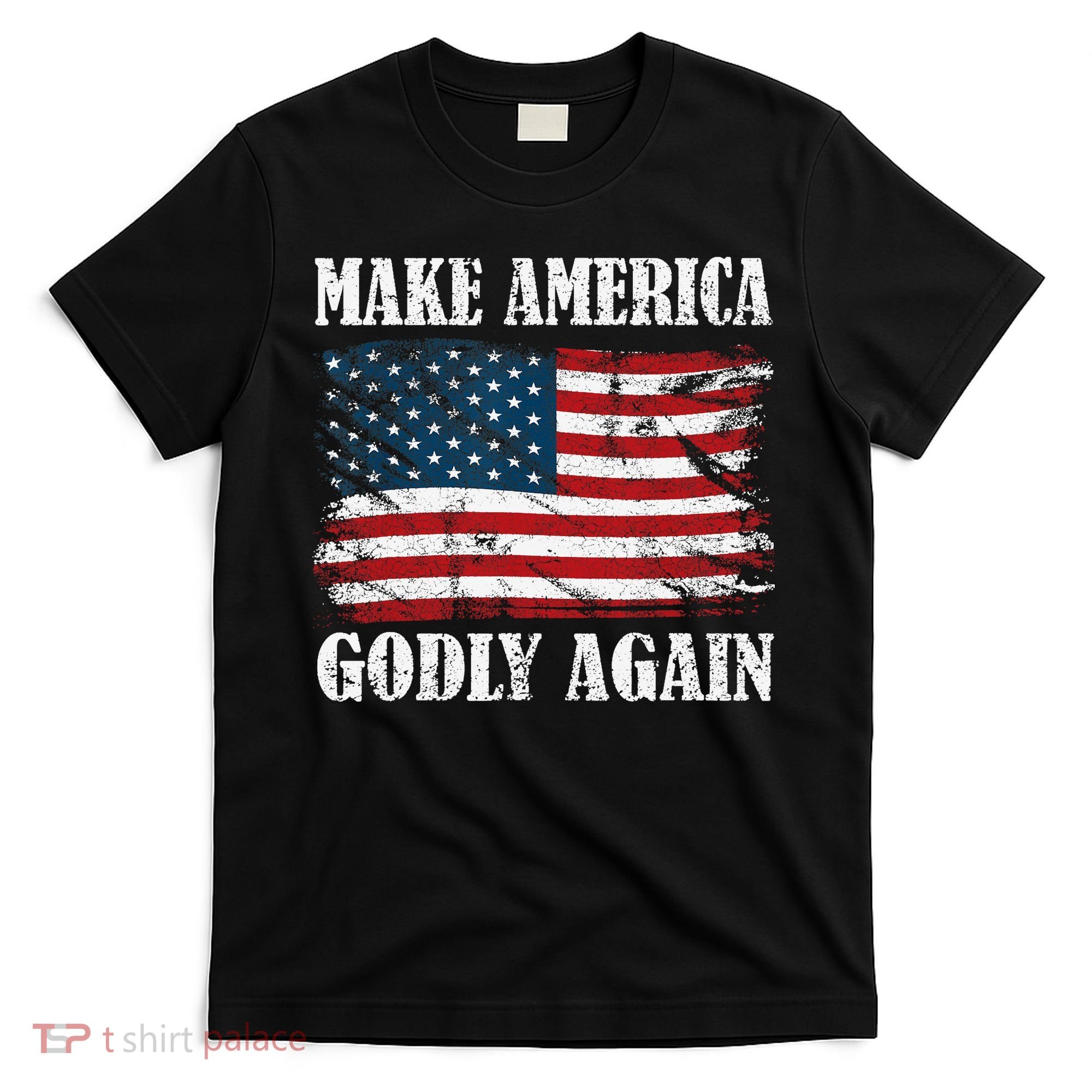 Vintage Make America Godly Again T-Shirt