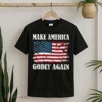 Vintage Make America Godly Again T-Shirt thumb 2