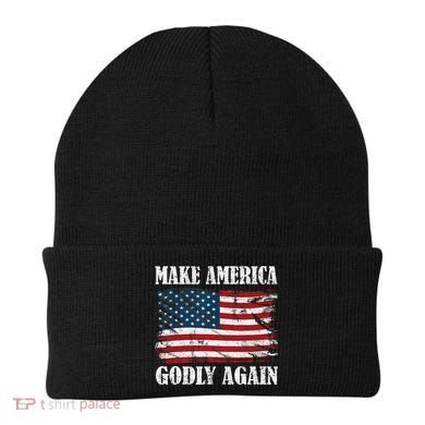 Vintage Make America Godly Again Beanie