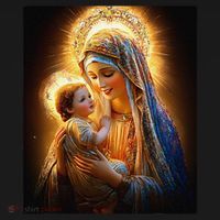 Virgin Mary and Baby Jesus Catholic Madonna and Child Gift Apron thumb 3