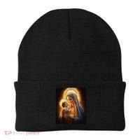 Virgin Mary and Baby Jesus Catholic Madonna and Child Gift Beanie thumb 0