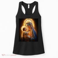 Virgin Mary and Baby Jesus Catholic Madonna and Child Gift Women's Tank Top thumb 0