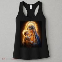 Virgin Mary and Baby Jesus Catholic Madonna and Child Gift Women's Tank Top thumb 3