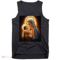 Virgin Mary and Baby Jesus Catholic Madonna and Child Gift Tank Top thumb 0