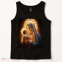 Virgin Mary and Baby Jesus Catholic Madonna and Child Gift Tank Top thumb 2
