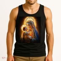 Virgin Mary and Baby Jesus Catholic Madonna and Child Gift Tank Top thumb 3