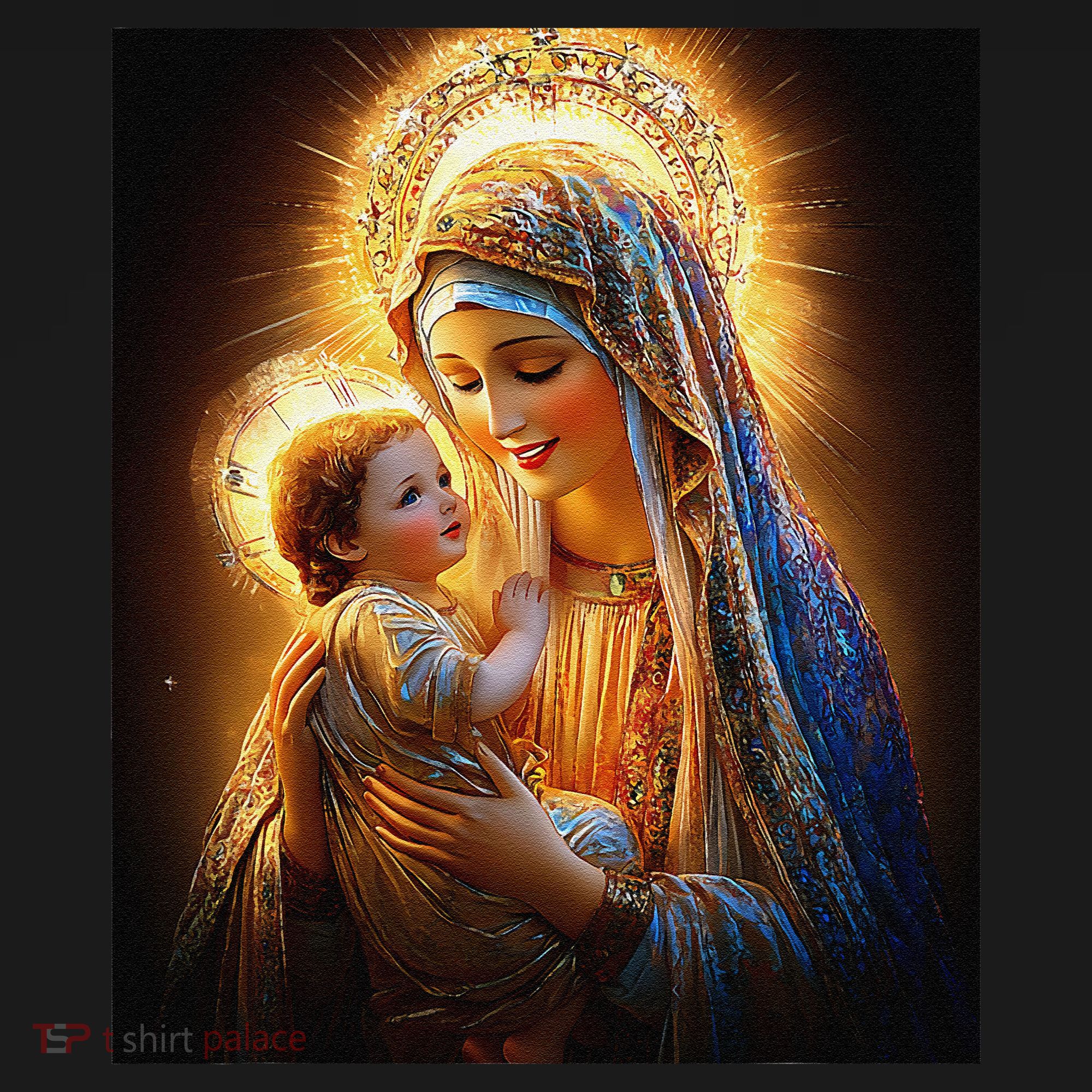 Virgin Mary and Baby Jesus Catholic Madonna and Child Gift Visor