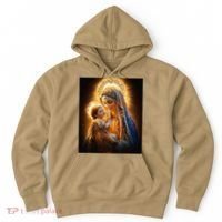 Virgin Mary and Baby Jesus Catholic Madonna and Child Gift Hoodie thumb 0