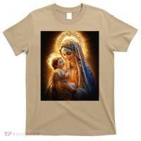 Virgin Mary and Baby Jesus Catholic Madonna and Child Gift T-Shirt thumb 0