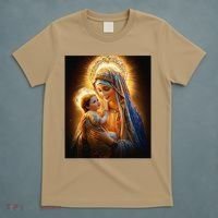 Virgin Mary and Baby Jesus Catholic Madonna and Child Gift T-Shirt thumb 5