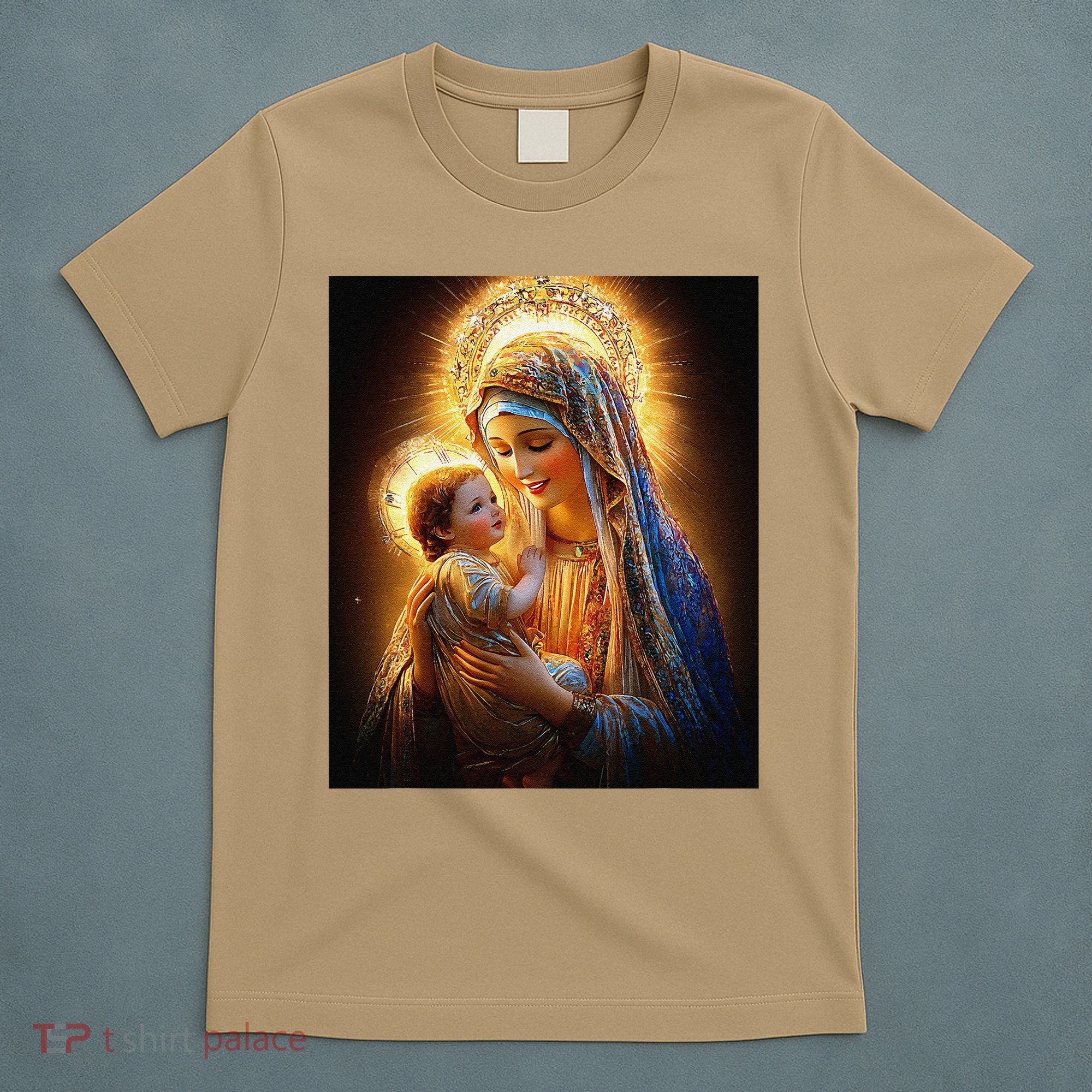 Virgin Mary and Baby Jesus Catholic Madonna and Child Gift T-Shirt
