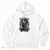 Virgin Mary Black White Bandana Print Chicano Art Cholo Hoodie thumb 0