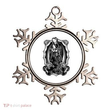 Virgin Mary Black White Bandana Print Chicano Art Cholo Ornament