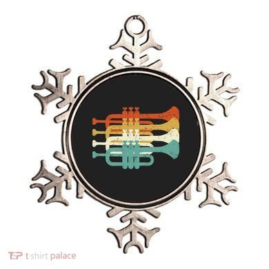 Vintage Marching Band Trumpet Player Retro Design Trumpeter Ornament