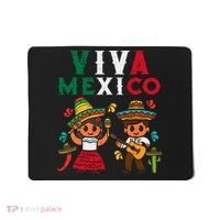 Viva Mexico Boy Girl Maracas Guitar Mexican Independence Mousepad thumb 0
