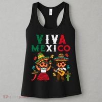 Viva Mexico Boy Girl Maracas Guitar Mexican Independence Women's Tank Top thumb 3