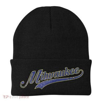Vintage Milwaukee Baseball Beanie