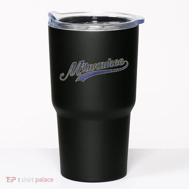 Vintage Milwaukee Baseball Tumbler