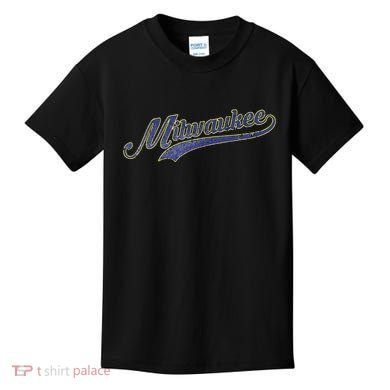 Vintage Milwaukee Baseball Kids T-Shirt