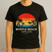 Vintage Myrtle Beach Souvenir South Carolina T-Shirt thumb 3