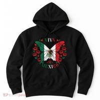 Viva Mexico Butterfly Rose Mexican Independence Hoodie thumb 0