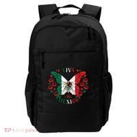 Viva Mexico Butterfly Rose Mexican Independence Backpack thumb 0