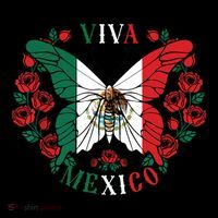 Viva Mexico Butterfly Rose Mexican Independence Coffee Mug thumb 5